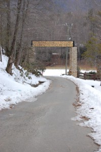 Camp Ridgecrest Exit in Snow