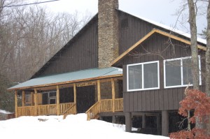 Spilman Lodge in Snow